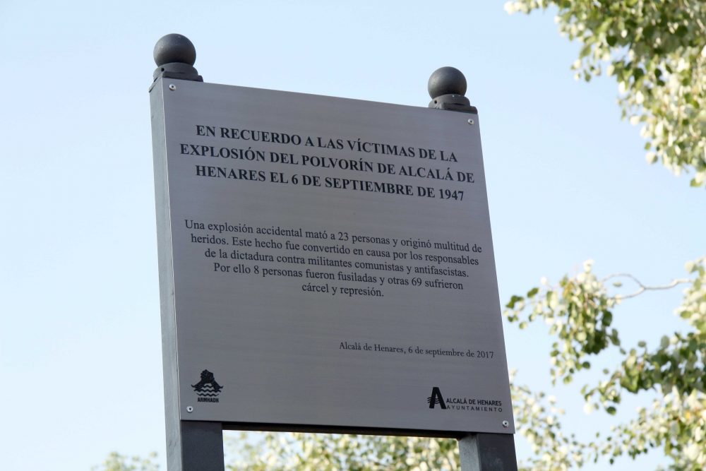 Actos 70 aniversario explosión polvorín de Alcalá – 6 de septiembre de 2017